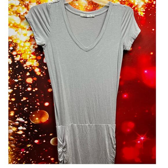 Prana Womens V-Neck T-Shirt Dress Shirred Pencil Skirt Size S - Picture 4 of 8